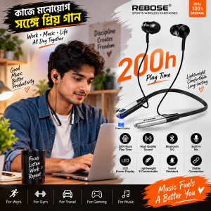 REBOSE Sports Wireless Earphones Model No. RE NY 060